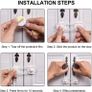 8 Pcs Transparent Child Safety Cupboard Door Lock, Adjustable Baby Safety Strap Locks with Premium Adhesive No Drilling, Proofing Cabinet Locks for Cabinets, Drawer, Closet, Fridge (8 Pieces) Image 2