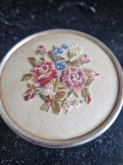 vintage glass pot