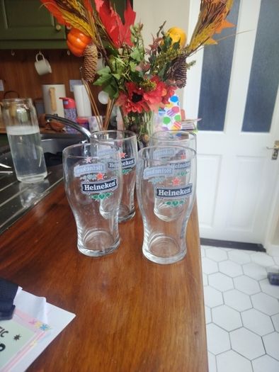 Heineken pint glass
