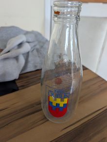 1988 vintage Dublin milk bottle