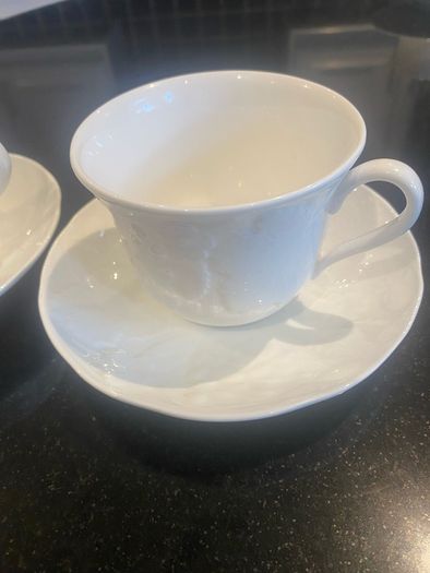 Wedgwood strawberry and vine cups and saucers