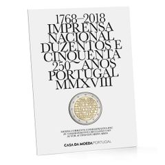 Portugal 2 Euro Commemorative Coin 2018 - INCM BU. Blister Card.