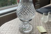 waterford crystal tea light holder with etching