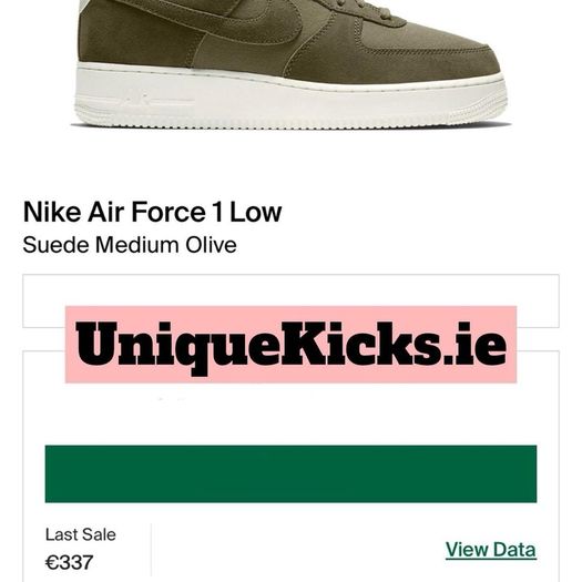 Premium Green Nike Air Force 1