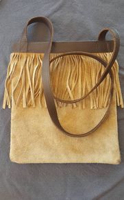 Vintage Crossbody bag - genuine leather.