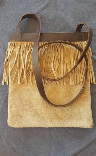 Vintage Crossbody bag - genuine leather.