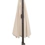 3M Roma Umbrella Sun Shade Cantilever Hanging Parasol w/ Cross Base Hand Crank Aluminium Frame 360 Rotation - Beige Image 3
