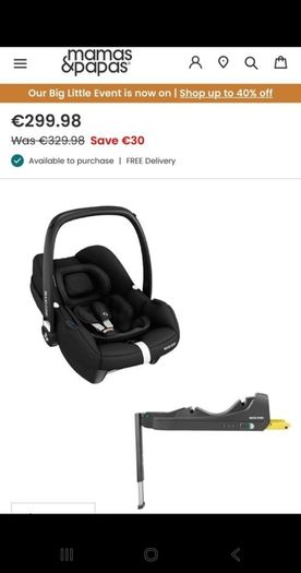 maxi cosi car seat with isofix base