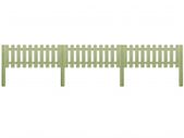 Picket Fence Impregnated Pinewood 5.1 m 110 cm 6/9cm