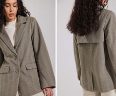 New Fishbone pattern blazer size 36
