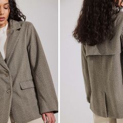 New Fishbone pattern blazer size 36