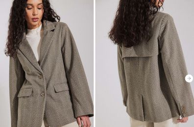 New Fishbone pattern blazer size 36