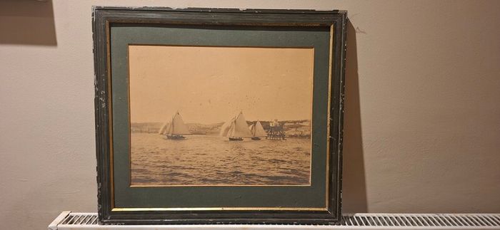 Old Maritime Picture of Yacht's racing in Cobh