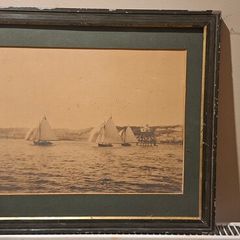 Old Maritime Picture of Yacht's racing in Cobh