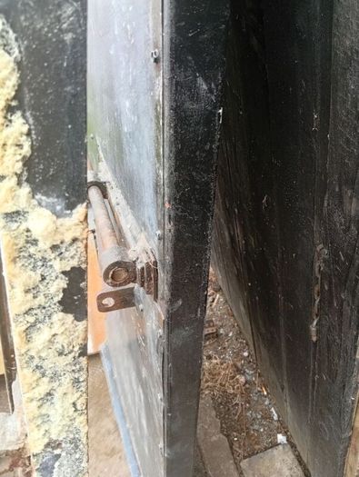 steel shed door+frame