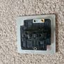 Low Profile Brushed Chrome 1 Gang 2 Way Light Switch Image 2