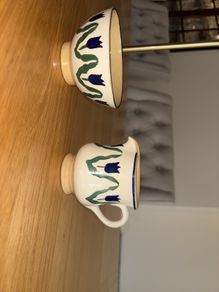 Nicholas Mosse Rare Blue Tulip Milk and Sugar Set