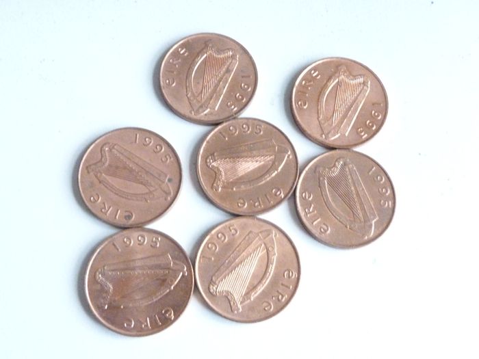 Uncirculated 1 pence coins