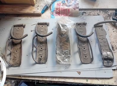Two bike mounted wall brackets