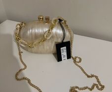 River island Marble hard shell clutch bag