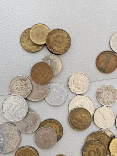 Collection of mixed international coins