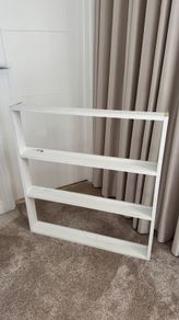 Kids, toddler's book shelf - white - handmade