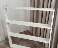 Kids, toddler's book shelf - white - handmade