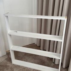 Kids, toddler's book shelf - white - handmade