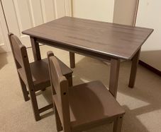 Sundvik ikea children table and two chairs