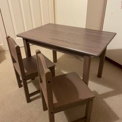 Sundvik ikea children table and two chairs