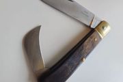 Vintage WW2 Era 1940 Swiss Army Farmers knife with Buffalo Horn Handle