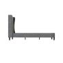 Grey Fabric Double Bed - Brand New Image 2