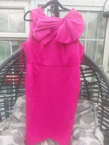 V by Very cerise origami dress (free post)
