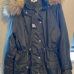 Gorgeous BE YOU Khaki Dark Green PARKA Coat Jacket BNWT
