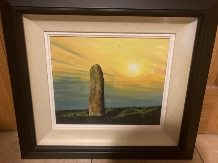 Irish oil painting free postage