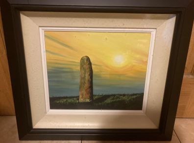Irish oil painting free postage