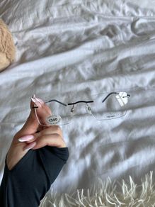 Rimless metal eyeglass