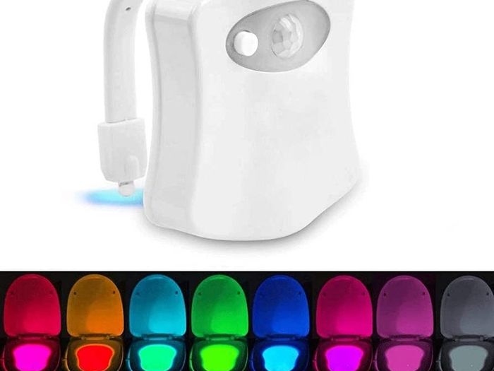 Night Light Motion Activated by ZSZT, Two Modes with 8 Color Changing, Sensor LED Washroom Night Light Fits Any Toilet (FREE SHIPPING)