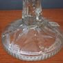 Pair Of Vintage Pressed Glass Candle Holders Image 2