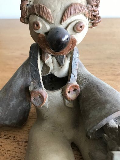 Hand-made Pottery Clown
