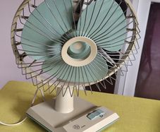Vintage Working Table Fan by Stork