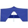 Folding Gazebo with 4 Sidewalls 5x5 m Blue Image 2