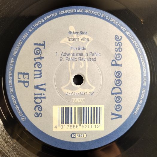 VOODOO Possee - Totem Vibes EP - CLASSIC Hard TRANCE Beast!! Original GERMAN '94 Pressing!