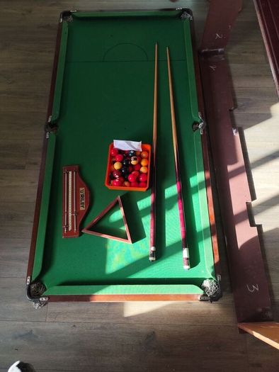 6x3 slate top pool table