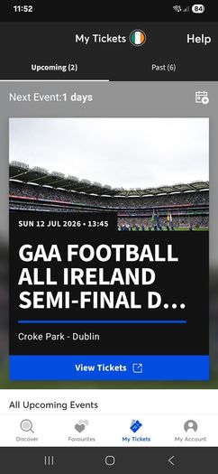 Dublin V Kerry ticket