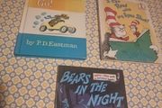 Three Dr Suess books.