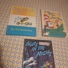 Three Dr Suess books.