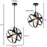 Black Industrial Ceiling Lights | Ceiling Light | Ceiling Light Fitting Round Pendant Lighting Ceiling | Retro Chandeliers Ceiling Light E27 Bulb For Living Room Hallway Kitchen Bedroom Lighting (FREE SHIPPING) Image 5
