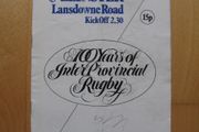 Leinster vs Ulster 13 December 1975 Program