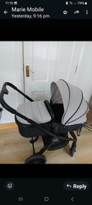 baby pram and car seat